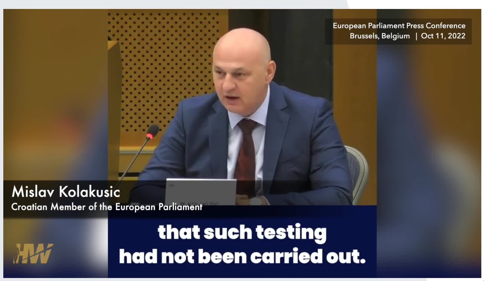Croatian warning at the EU Parliament