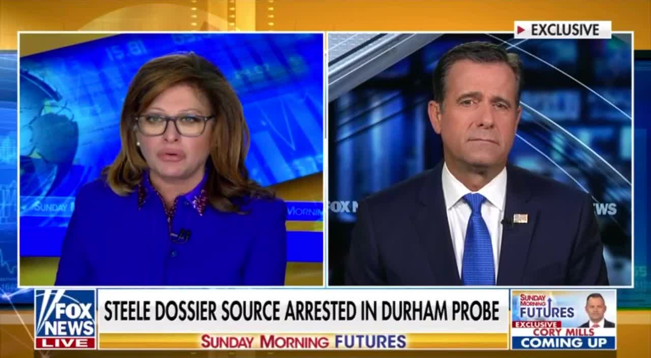 John Ratcliffe, with Maria Bartiromo: explosive look at the Durham investigation