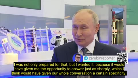 Putin talks about the Carlson interview