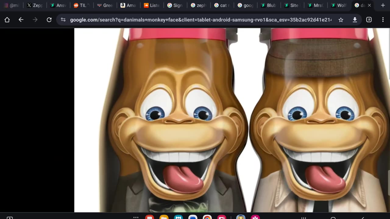 The dumb danimal monkey face
