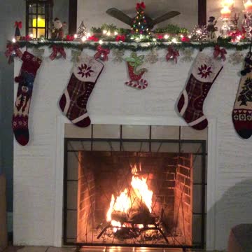 Winter Fireplace