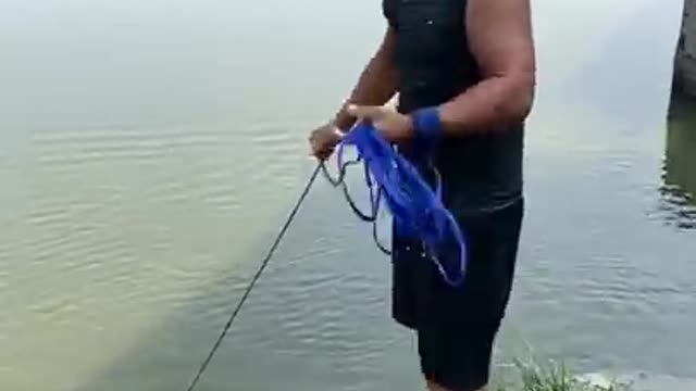 Awesome net fishing big fish, Net_fishing