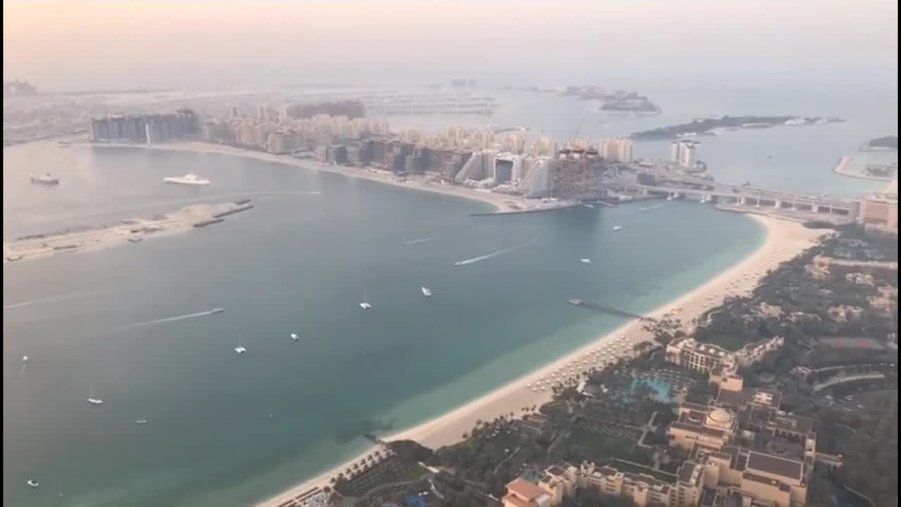 Dubai Marina Bay Panoramic from Skyline