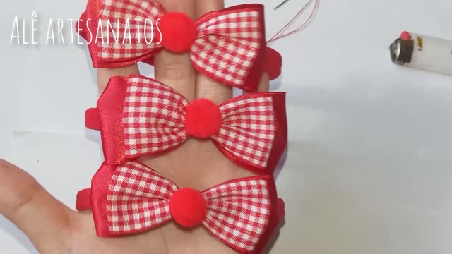 Laço gravatinha duplo baby