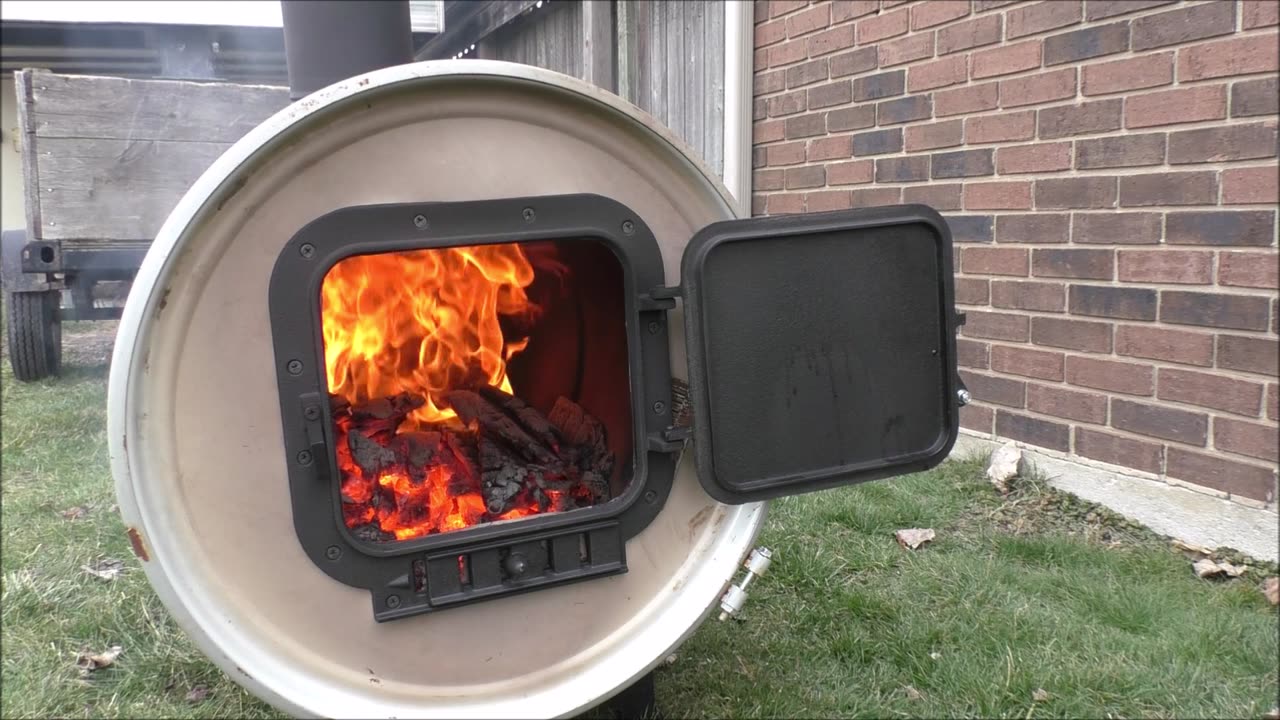 Barrel Stove Test Fire