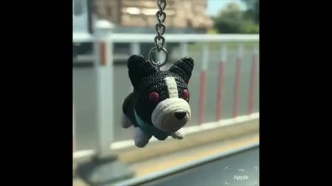 Cutest Boston Terrier Love Keychain