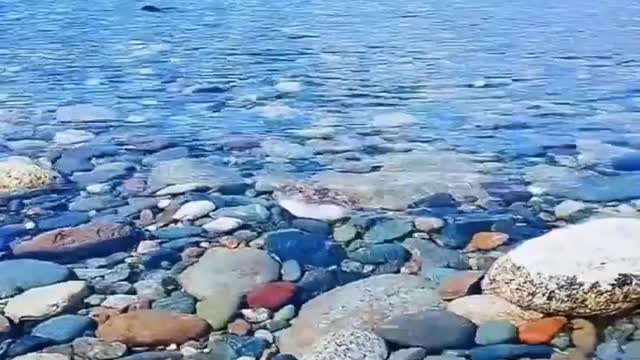 water is crystal clear