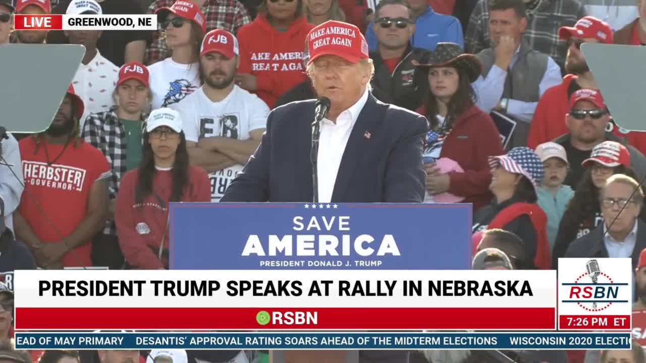 President Trump Full Speech from Greenwood, NE 5/1/22