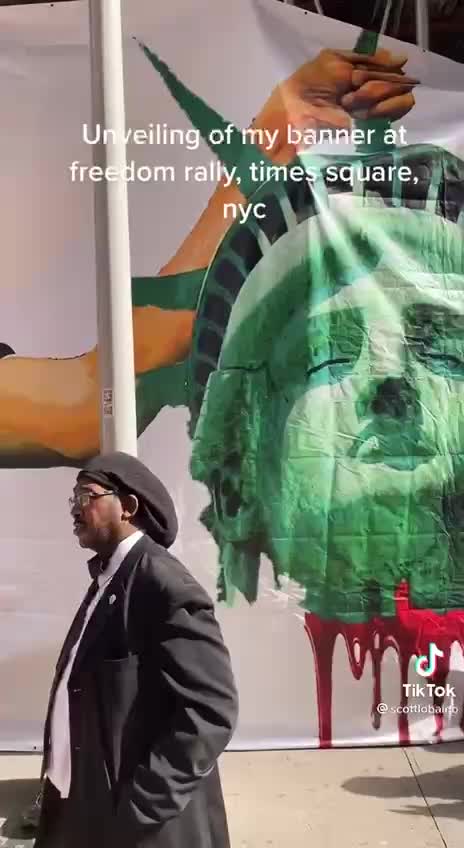 Artist reveals Biden DECAPITATING Statue of Liberty!