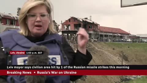 Russian missile strikes hit Lviv, Ukraine