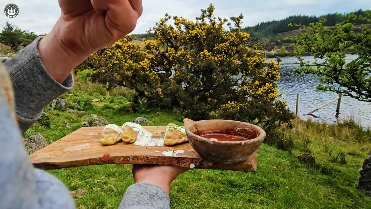 The PERFECT BBQ Chicken Dumplings | ASMR Cooking by the Lake