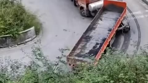 Two trucks collision!