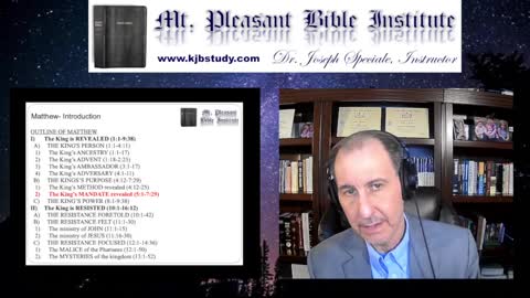 Mt. Pleasant Bible Institute (04/25/22)- Matthew 6:22-25