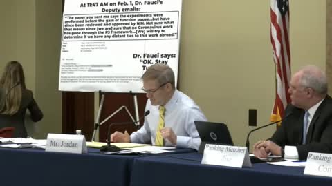 Jim Jordan: Fauci Emails Evidence Covid Origins Coverup