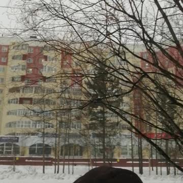 Panorama of the city of Neryungri in Yakutia in winter.
