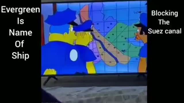 LES SIMPSON'S AVAIENT PRÉDIT LE BLOCAGE DE L'EVERGREEN DANS LE CANAL DE SUEZ !!!