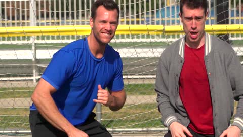 Two guys working out