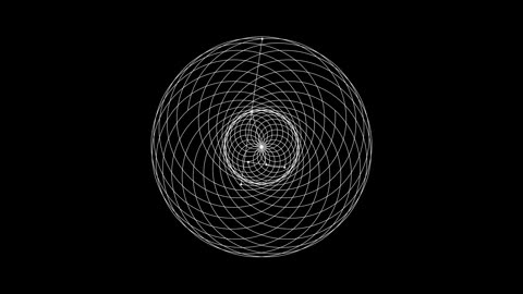 Satisfying 4K Spirograph Animation , Sit back and Relax!