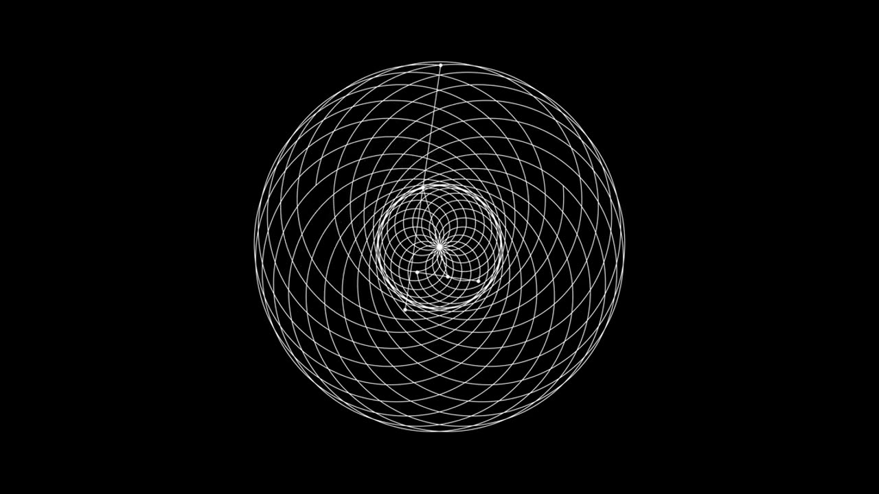 Satisfying 4K Spirograph Animation , Sit back and Relax!