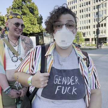 UNHINGED OBESE ANTIFA TRANNY FLIPS OUT at Reasonable Normal Questions