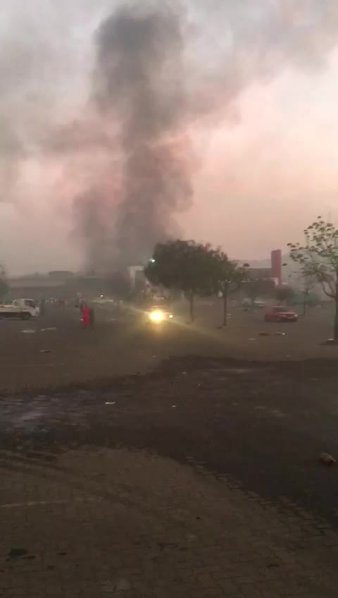 Mall on Fire