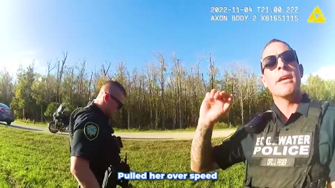 Bratty Karen Tries Fleeing Traffic Stop