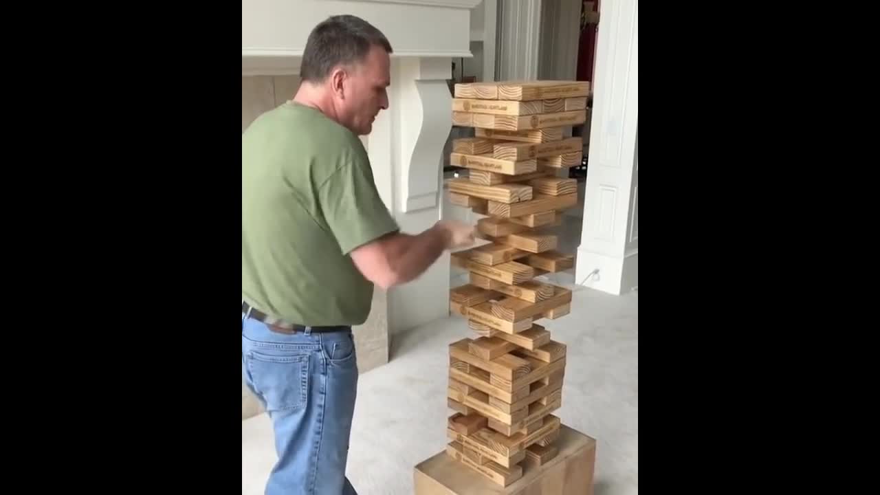 IMPOSSIBLE JENGA MOMENTS COMPILATION