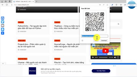 Cách tạo QR Code cho địa chỉ trang web bất kỳ chỉ 5 giây #vniteach