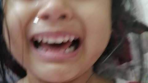 Angry beby crying