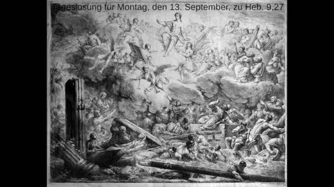 Tageslosung für Montag, den 13. September, zu Heb. 9,27