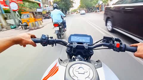 Indian kid ride superbike with loud exhaust