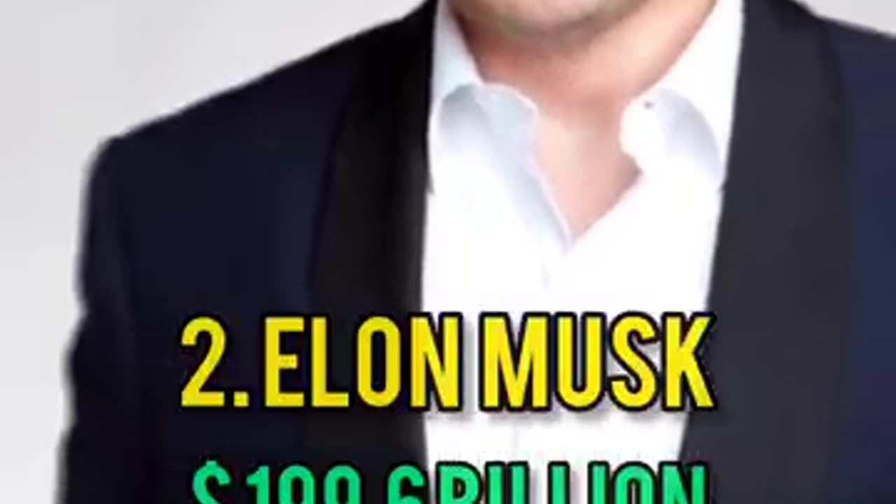 Elon musk is the Richest man in the world