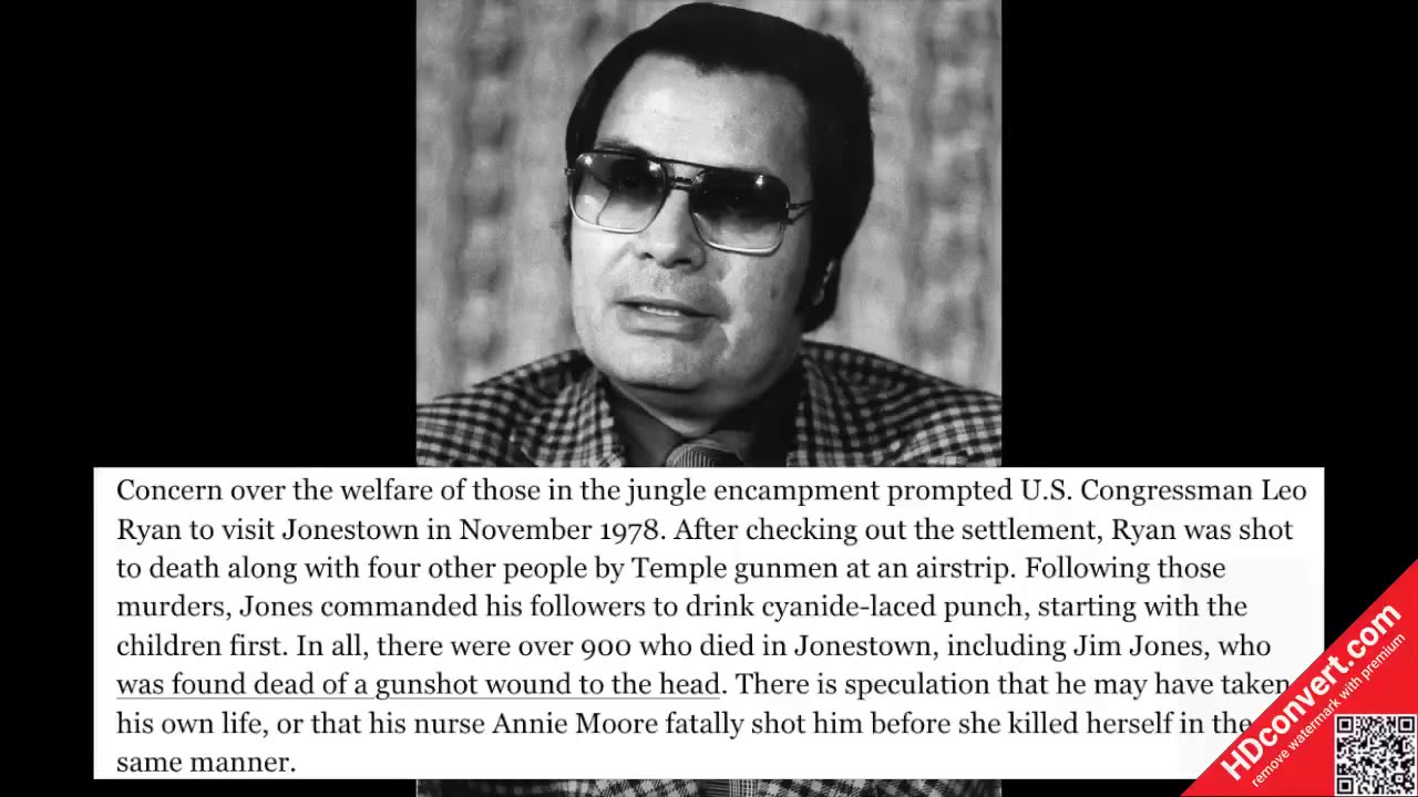 The Jonestown Speech That Killed Everyone......RARE VIDEO !!