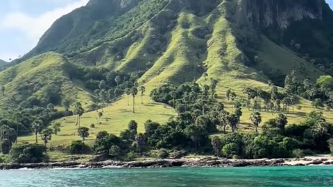 Mountain and lake