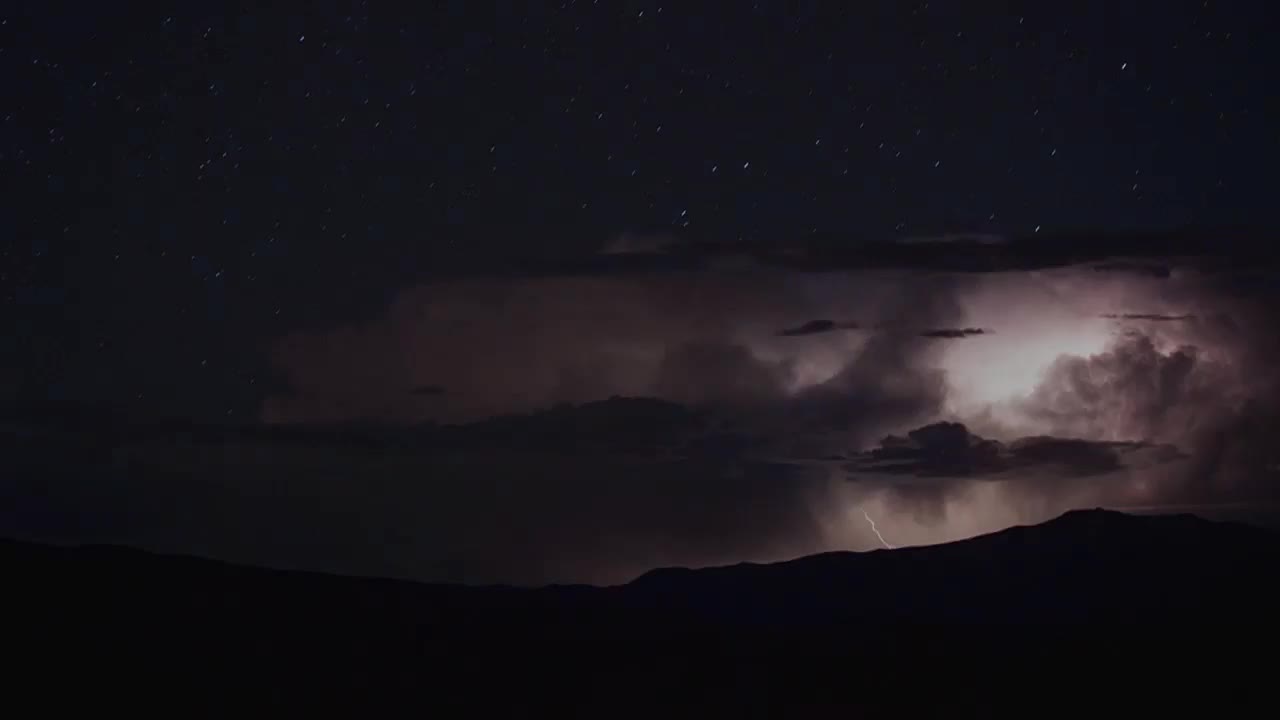 Lightning Storm Formation Roasaschi Ranch Nevada