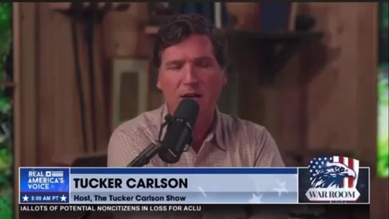 Tucker Carlson the blob & Trump plus spiritual warfare