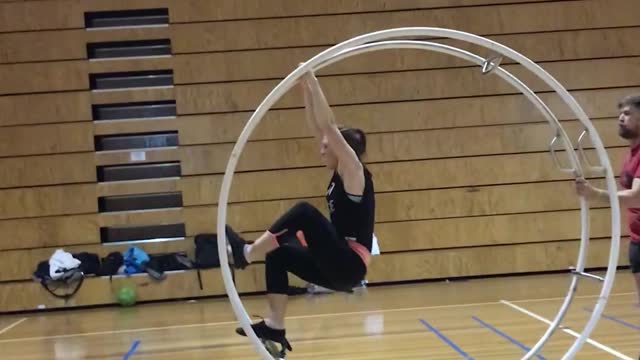 Circus Artist Tackles a New Trick