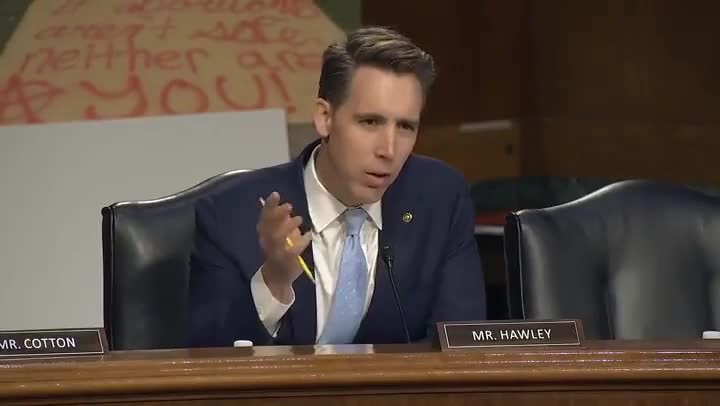 Josh Hawley transphobic for questioning whether men can give birth