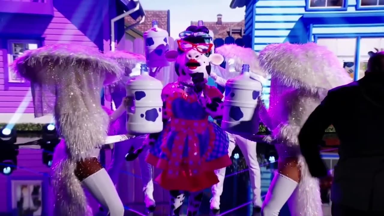 Cow Performs _Bones_ By Imagine Dragons _ Masked Singer _ S10 E1