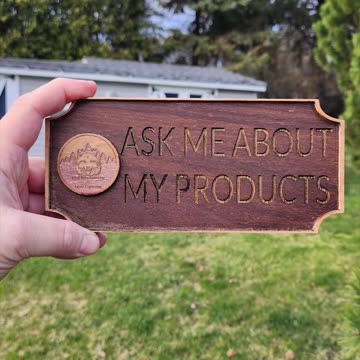 Laser Engraving/Cutting Wood - xTool F1 - Pax East 2024 Backpack Sign