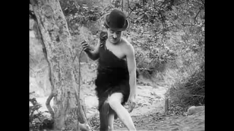 Charlie Chaplin || His Prehistoric Past 1914 || SILENT COMEDY ||