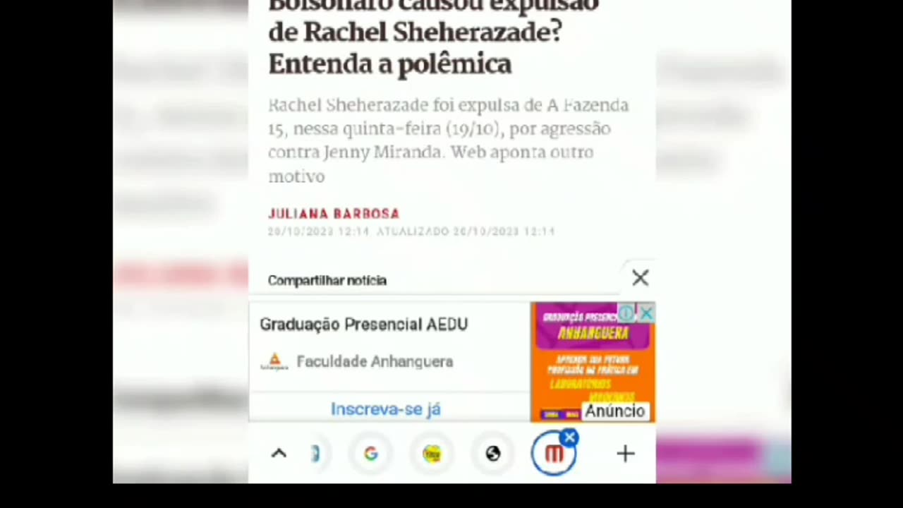 Raquel Sheherazade expulsa da fazenda. Culpa do Bolsonaro?