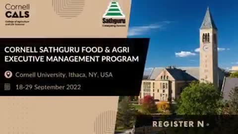 Cornell Sathguru Food and Agri Executive Management Program