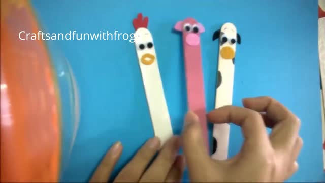 DIY - Simple Craft Stick Farm Animals For Kid