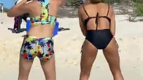 TWERKING ON THE BEACH EAGLE BAY DOMINICAN REPUBLIC