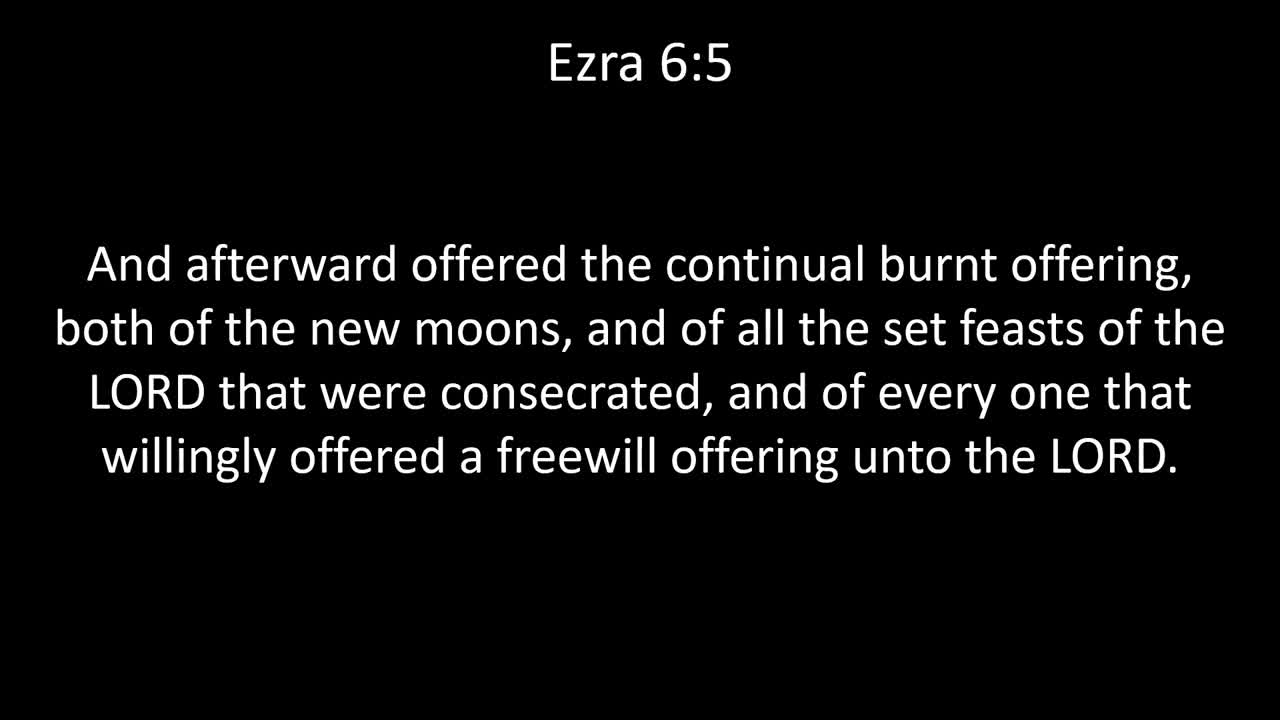 KJV Bible Ezra Chapter 6