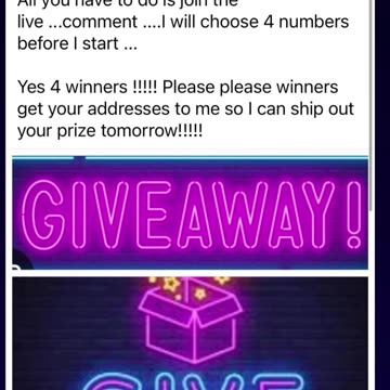 GIVE AWAY!!!!! AT Facebook DIY55 Tuesday 12th