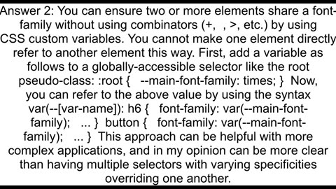 How to get the property value of another element in CSS