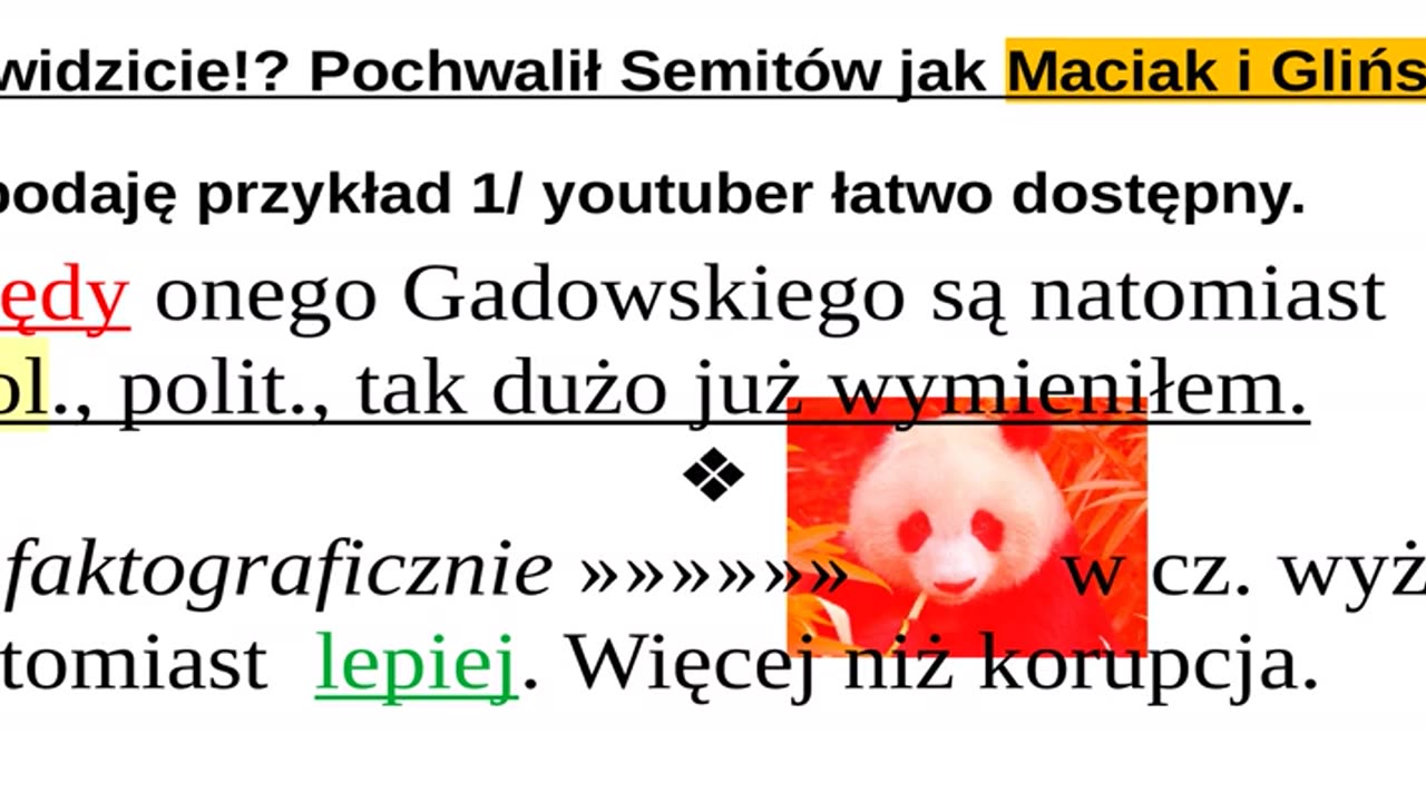 Zerscylator haremniczny?!Nie wszyscy źli Arabowie & Żydów zachwalał Piński i Gadowski/PL GORSI