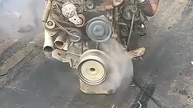 Can the engine disassembly still be mounted and used?